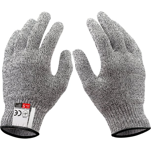 Guantes de cocina resistentes a los cortes, guantes de seguridad de trabajo  de protección de grado 9, para herramientas de seguridad de carnicero de