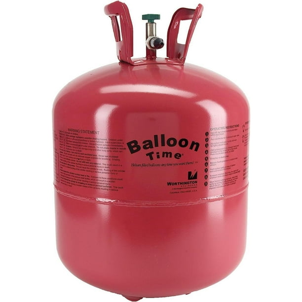 Inflador De Helio Para Globos Látex Tanque Desechable Balloon Time Portátil
