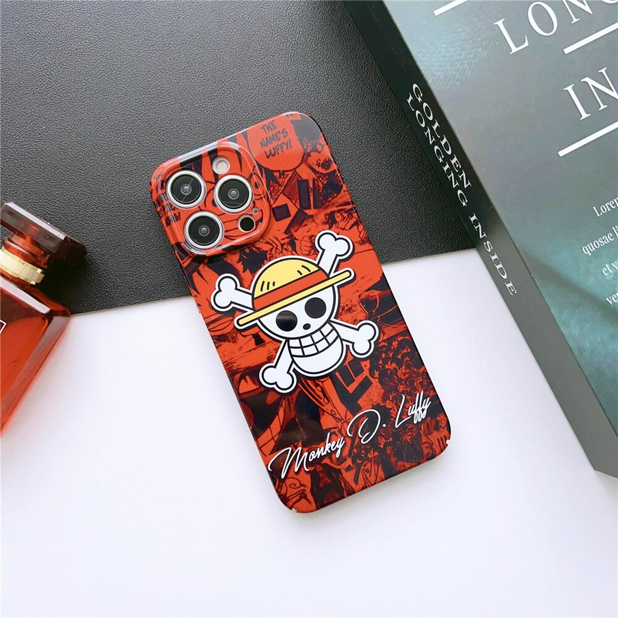  Funda para iPhone 14 Pro Max con diseño de cuadros marrón claro  y marrón : Celulares y Accesorios