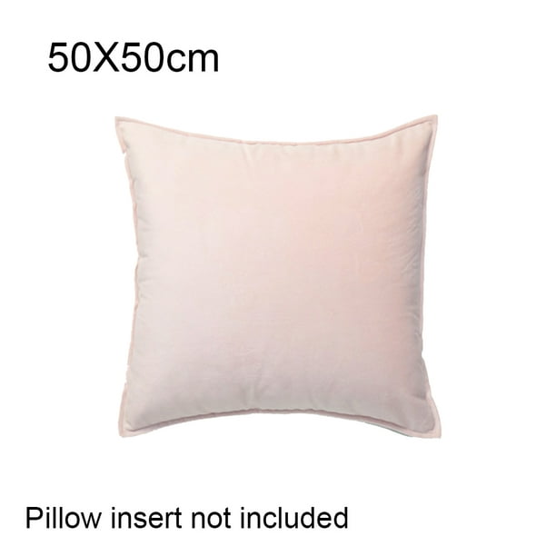 4 fundas para cojines rosa de algodón 50x50 cm