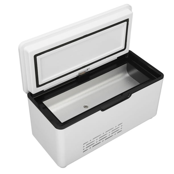 YNITJH Caja refrigerada portátil de insulina, pantalla LED, enfriador de  drogas de 35.6-46.4 °F, mini refrigerador de medicamentos, múltiples  métodos