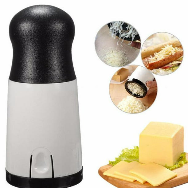  Rallador de queso giratorio manual de mano con tambor de acero  inoxidable para rallar queso duro, chocolate y nueces, herramienta de  cocina (/, negro, 1) : Hogar y Cocina
