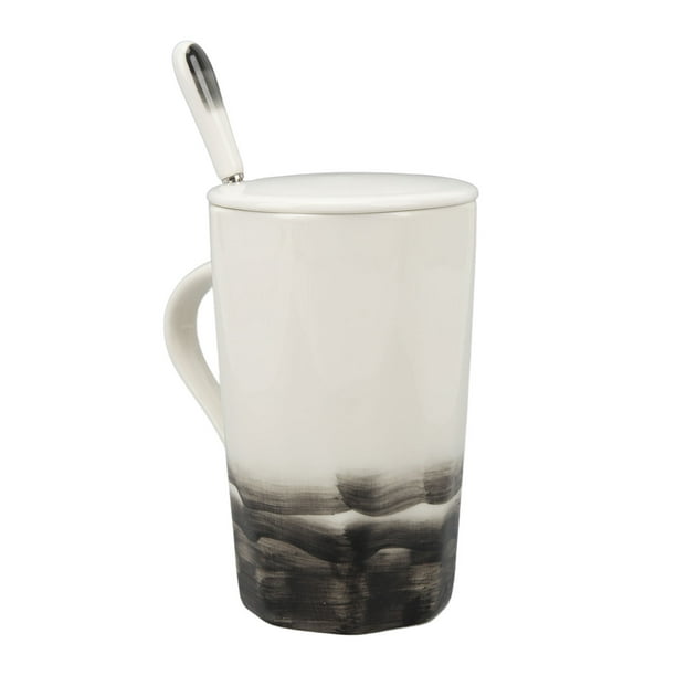 Tazas de café, Taza de cerámica de 400 ml, Tazas grandes de tinta