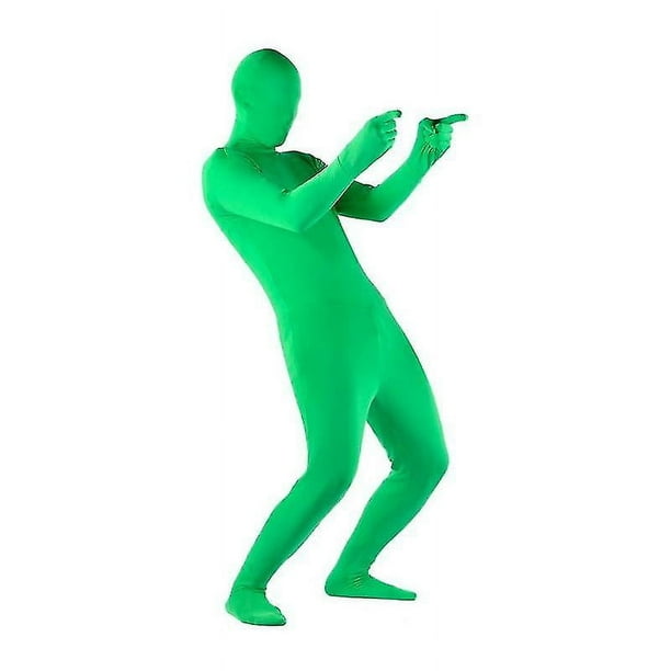 Body elástico disfraz de pantalla verde vídeo Color clave cómodo efecto  inferior Invisible medias mono disfraz Cosplay Sincero Electrónica