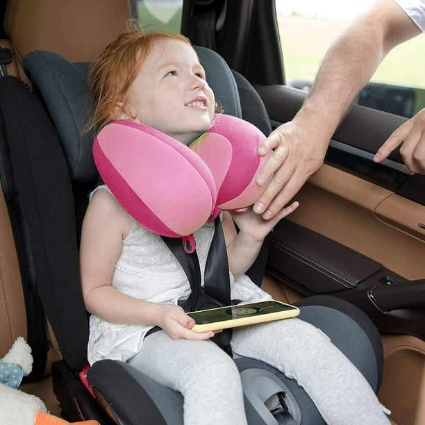 Almohada de coche para niños con soporte para la cabeza y el