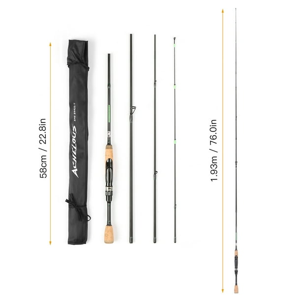 Cana De Pescar Giratoria Telescopica De Carbono Agua Salada Carp Fishing Rod