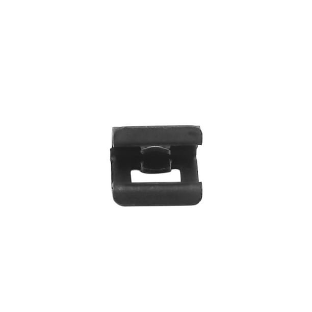 50Pcs 8mm Agujero Panel Tapizado de Coche Grapas Remaches Plástico Negro  Unique Bargains Clips/Remaches/Sujetador