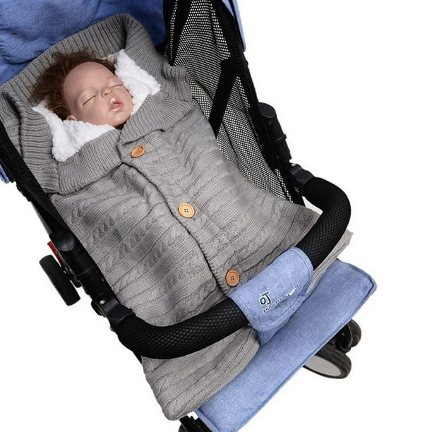 Manta de forro polar para bebé recién nacido, manta para siesta más  terciopelo, manta de punto grueso suave y cálida para bebés y niños pequeños