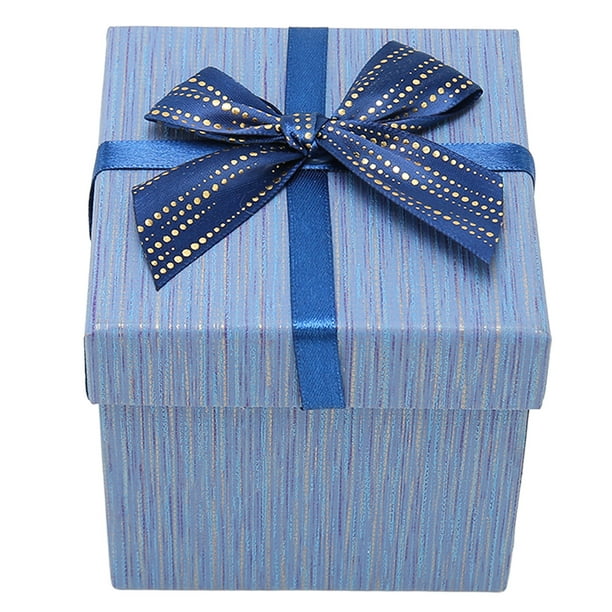Caja de regalo con tapas, 4 Uds., 3,9x3,7x3,9 pulgadas, cajas para envolver  regalos para bodas, Navi Ticfox