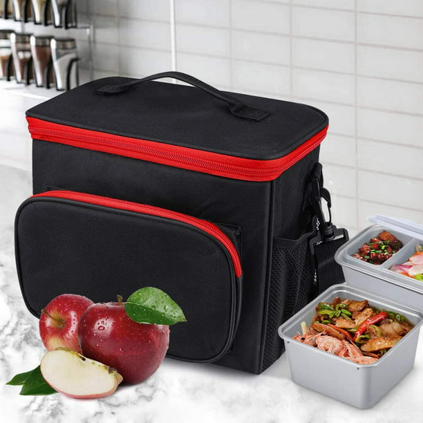 Bolsa de almuerzo aislante maletín bolsa de herramientas almuerzo / trabajo  / escuela / playa / picnic caja bento azul LingWen 8390611493844