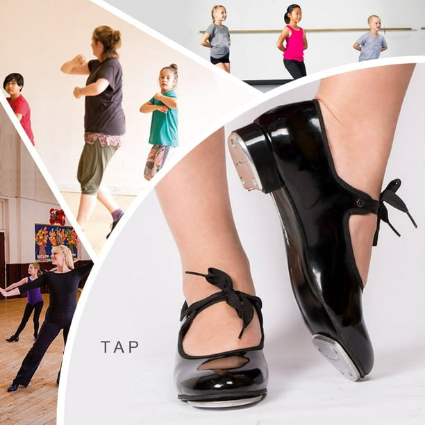 Zapato De Baile Tap Para Niña Dama Tallas 15 - 28.5 negro 20.5 Tap | Walmart en línea