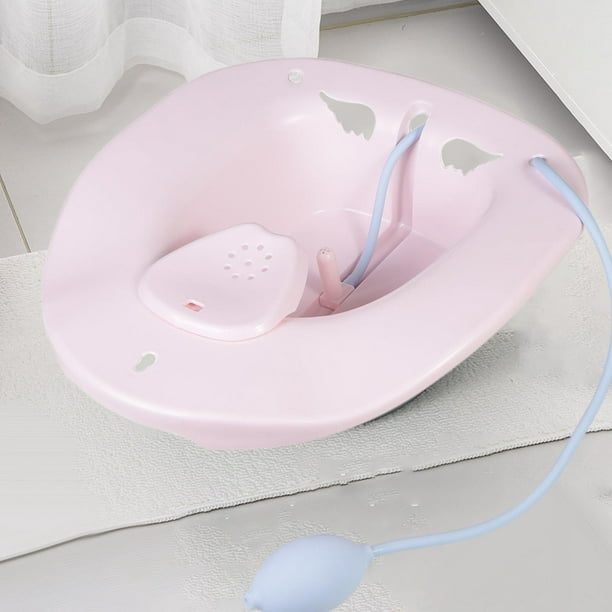 Baño para Hemorroides y Cuidado Post, Olla Bidet Portátil, universal Blanco  rosa jinwen Tina de baño de asiento de inodoro