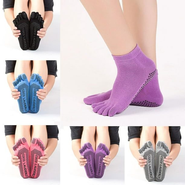 Comprar Calcetines de Yoga de Color liso para mujer, medias