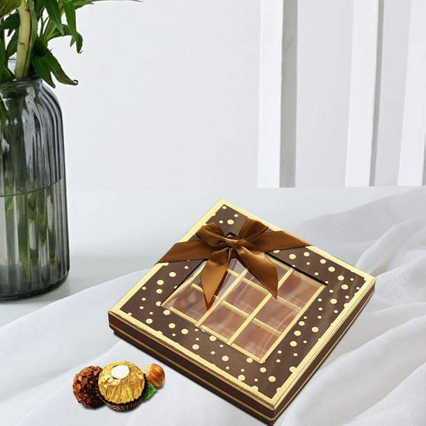 Caja de chocolates para regalo de San Valentín, caja de embalaje de regalo  , embalaje de caja de chocolates para San Valentín, suministros , 12  rejillas Sunnimix Cajas de dulces