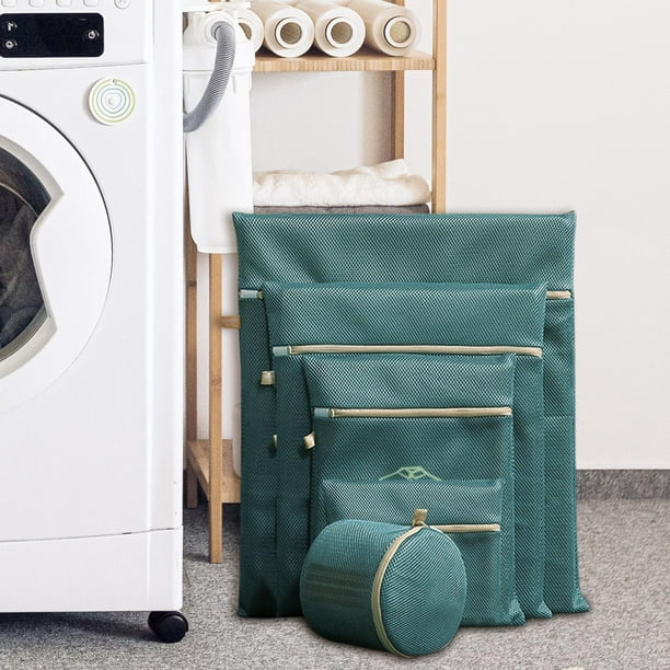  Bolsa de lavandería para lavar zapatos y lavadora, paquete de 2  bolsas de malla para zapatos, bolsa de limpieza para lavandería, bolsa de  organización de viaje (7 x 15 pulgadas +