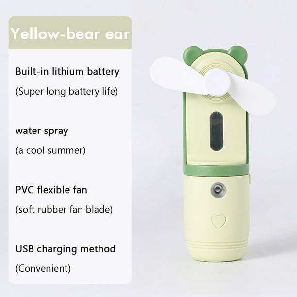  Ventilador USB Bear Ear Mini ventilador, mini