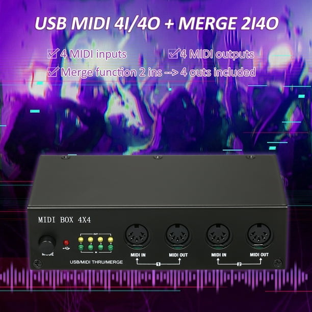 INTERFAZ DE AUDIO 4X4 CON USB, MIDI
