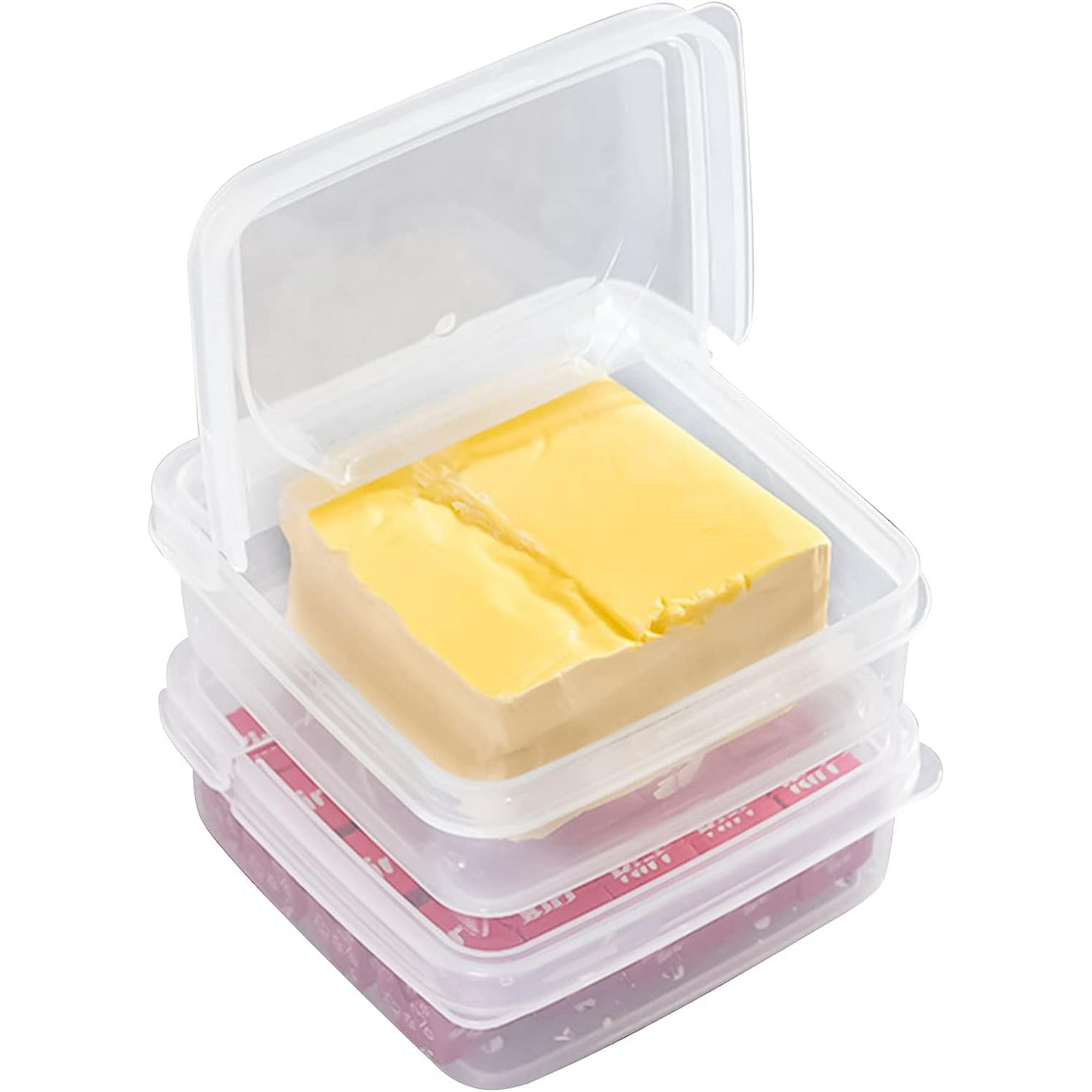 MASINIES Slice - Contenedor de queso para nevera, jamón y salchicha, caja  de almacenamiento para verduras y frutas, organizador portátil de queso