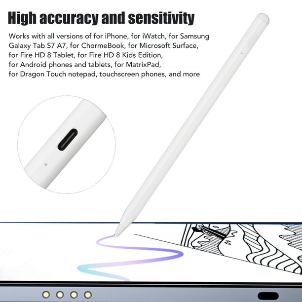 Lápiz Óptico Para iPad Ios, Tablet Android Stylus USB-C