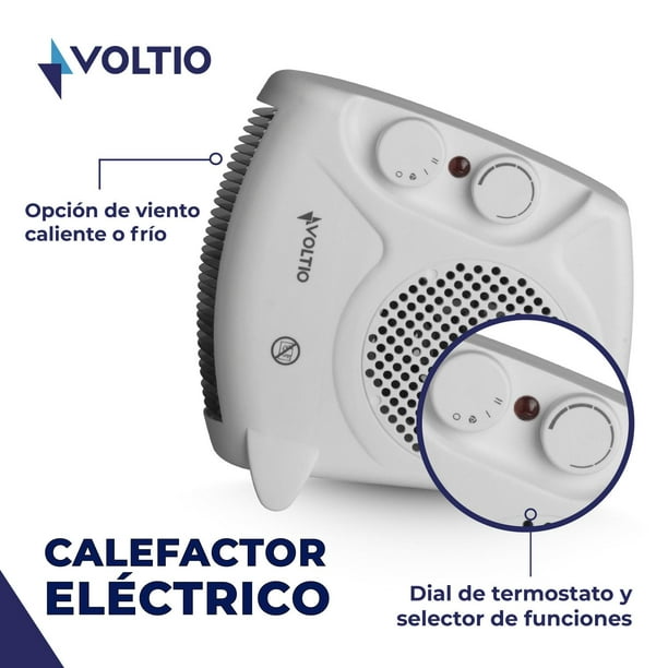 Calefactor Ventilador Calentador Electrico 1500W Portatil