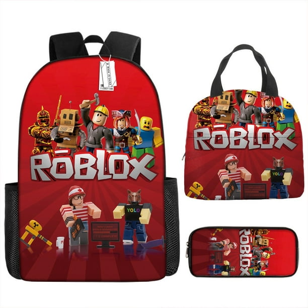 Mochila Infantil Roblox Escolar RobRox Conjunto De Anime De Grande