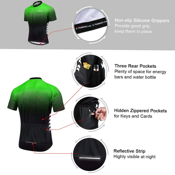 ropa ciclismo Trajes cortos de verano para hombre Conjunto de ciclismo  Jersey de ciclismo con pantal Meterk ropa ciclismo