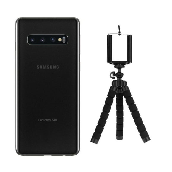 smartphone samsung s10 reacondicionado 128gb negro  trípode samsung galaxy smg973u