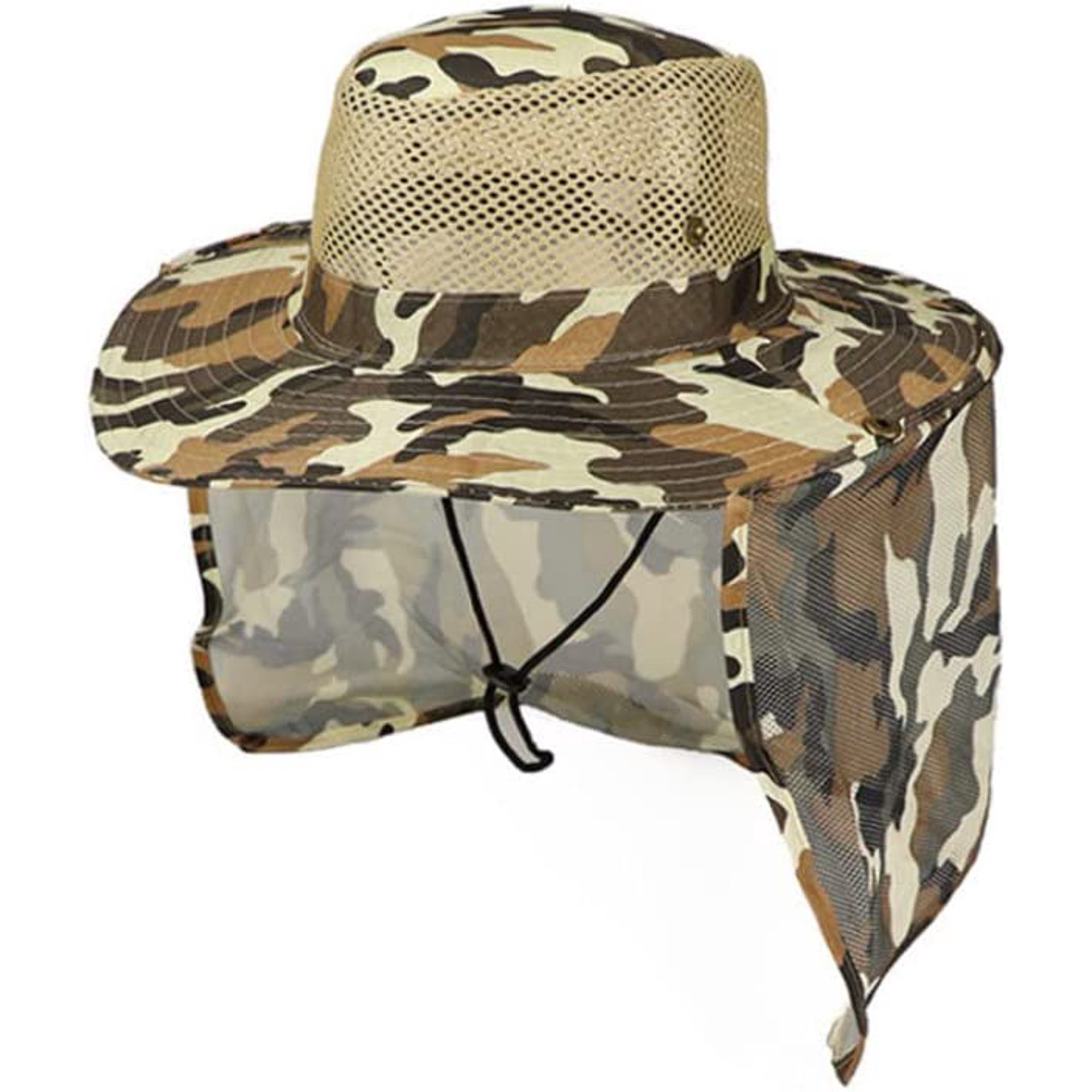 Sombrero De Pesca Con Camuflaje Unisex Protección Solar Gorra De Cazar Moda  2024