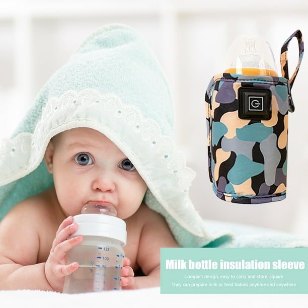 Calentador De Agua Con Leche Calentador de biberones USB para bebés  Camuflaje multipropósito para viajes a casa Likrtyny Libre de BPA