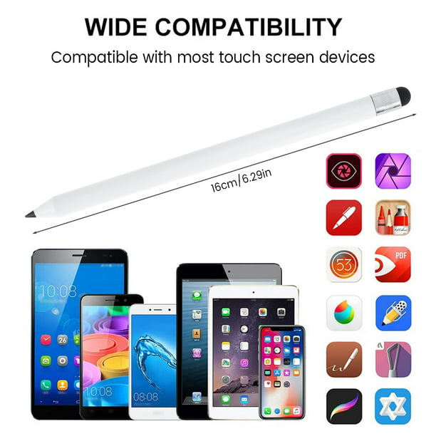 Lápiz óptico para pantalla táctil, lápiz digital inteligente para iPhone,  Samsung, teléfono inteligente iOS/Android y otras tabletas, bolígrafo