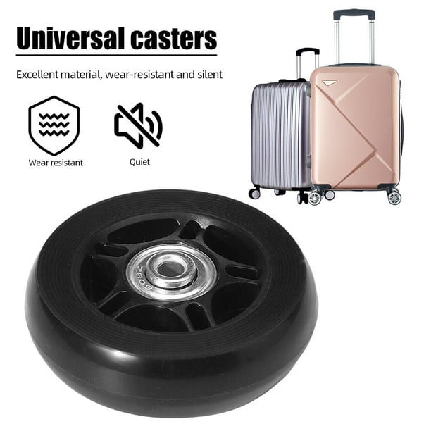 Ruedas universales silenciosas de repuesto para equipaje, ruedas de goma  para reparación de maletas, accesorios para