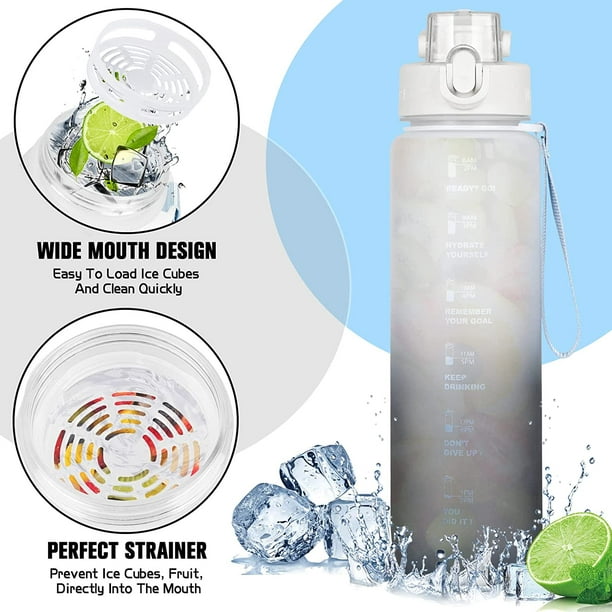 Botella de Agua de 1 Litro - Práctica y Duradera