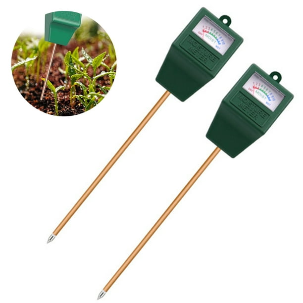 Medidor de humedad del suelo, medidor de humedad para plantas en interiores  y exteriores, sensor de humedad higrómetro, kit de prueba de suelo