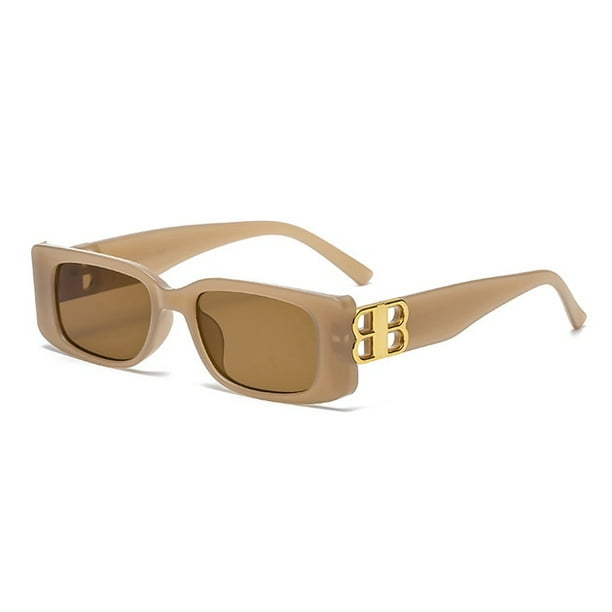 nuevas gafas de sol vintage cuadradas de marca diseñador b logo femenino  gafas pequeñas rectangulares gafas uv400