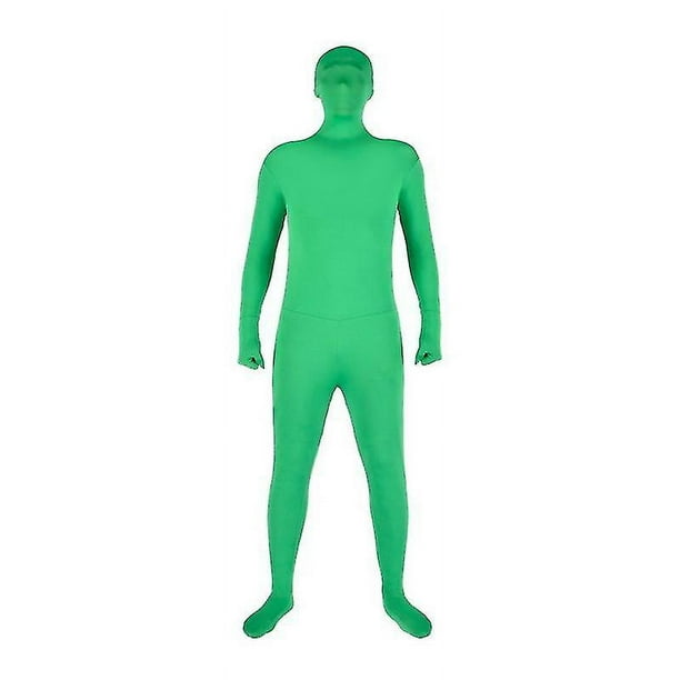Body elástico disfraz de pantalla verde vídeo Color clave cómodo