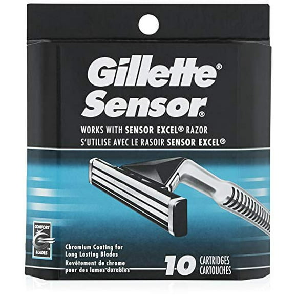 gillette sensor mens razor blades  10 recargas gillette gillette