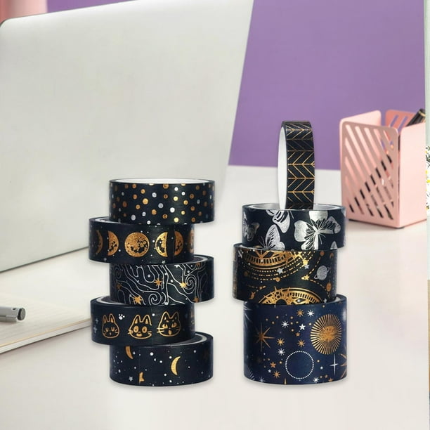 Washi Tape Set Colección Colorida de Cintas Adhesivas Decorativas de Papel  para Manualidades Sunnimix cinta adhesiva decorativa