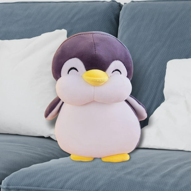 Pingüino de peluche, pingüino de peluche, almohada para dormir, muñeco de peluche  para dormitorio, sala de estar, sofá, decoración, regalo de Gris 45cm  Salvador Juguetes de animales de peluche