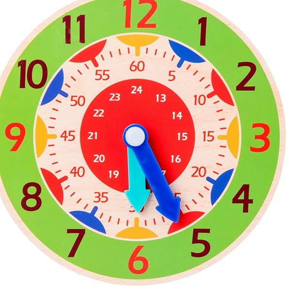 VINILITE Reloj de Pared para Niños Reloj de Aprendizaje Reloj