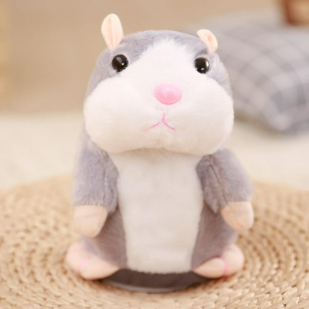 Versión actualizada de juguete de ratón de hámster parlante – Repite lo que  dices y puedes caminar – Ratón electrónico de peluche para niños, juguete