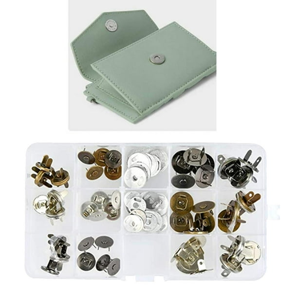 30x Coser en Broches Magnéticos para Bolsas, Cierre, Broches para Monedero,  Manualidades de DIY Hugo Botones de costura
