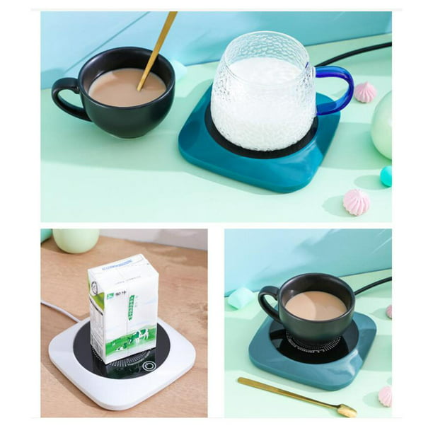 Plato calefactor eléctrico de escritorio, calentador de tazas USB,  calentador de tazas de té y café