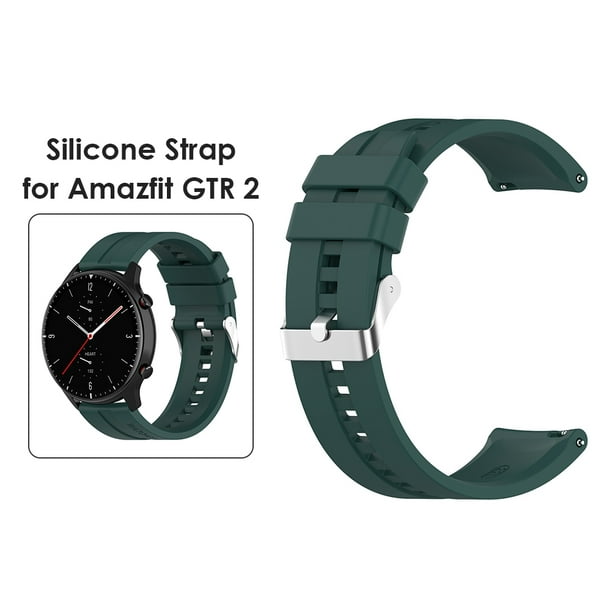 Para Amazfit GTR 4 Correa de reloj de silicona de doble color de 22 mm  (negro