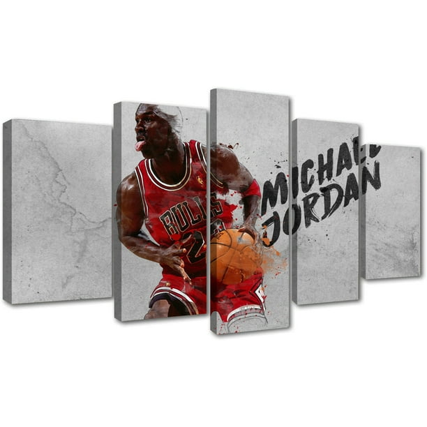 Loja Wall Frame - Quadros Decorativos para todos os Ambientes! - Quadro  Michael Jordan Jogando decorativo com Tela em Tecido 120x60 com moldura  filete