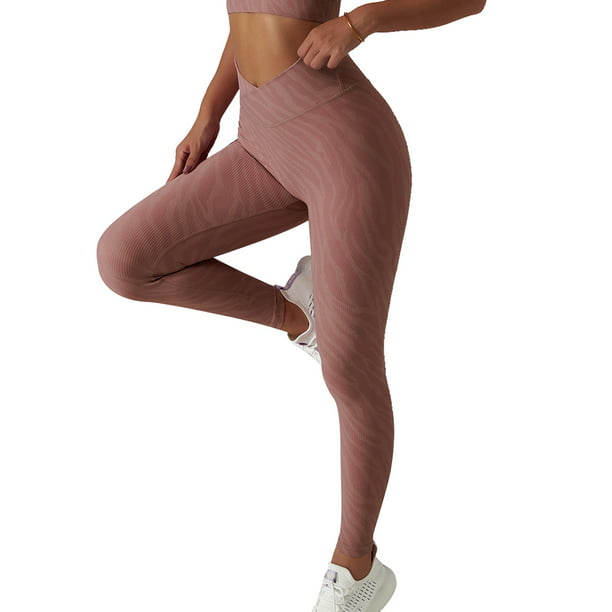 Pantalones De Yoga Para Mujer, Mallas De Secado Rápido, Pantalones Con  Control De Barriga De Cintura Alta, Estampado único Para Hacer Ejercicio  ANGGREK No