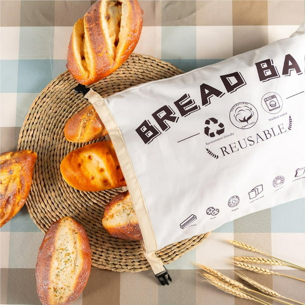 Bolsa de algodón para pan