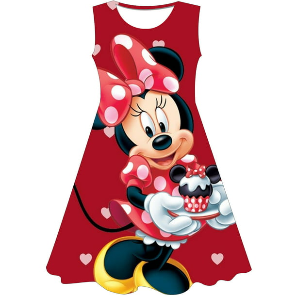 de verano de Minnie Mouse, ropa niños, trajes para niñas, vestido de serie de Disney c Gao LED | Walmart en línea