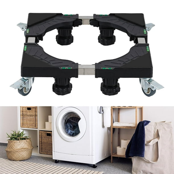 Base ajustable multifuncional móvil con ruedas para lavadora, secadora y  refrigerador, gabinete : : Hogar y Cocina