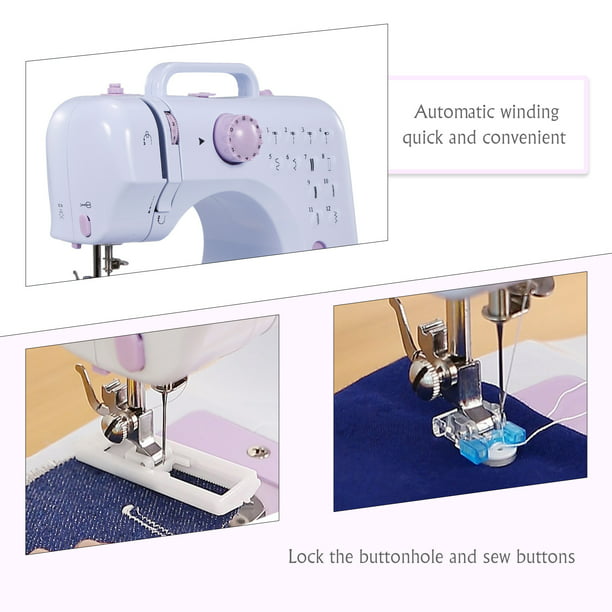 Máquina de coser con correa de engranaje pequeña para el hogar