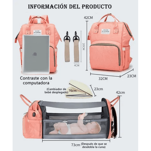 Mochila Para Mujer Antirrobo Impermeable Malubero Con Colgante Negro